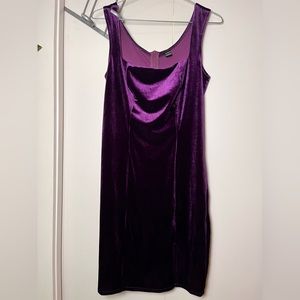 Velvet purple dress
